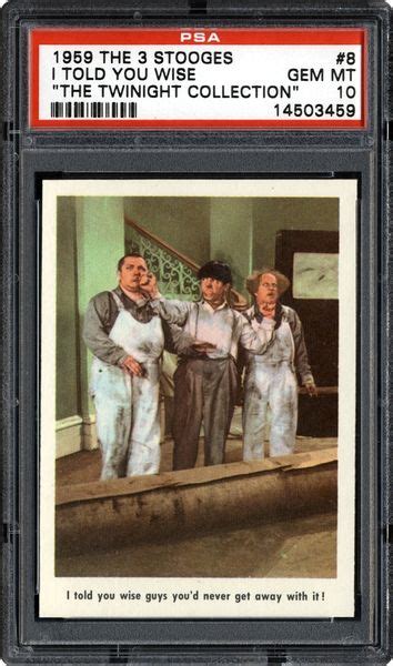1959 Fleer Three Stooges I Told You Wise Guys You D Never