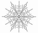 Snowflake Coloring Pages Printable Pattern Patterns Embroidery Drawing Mandala Kids Christmas Adult Circles Drawn Evolution Elaborate Hand Getdrawings Needlenthread Arms sketch template