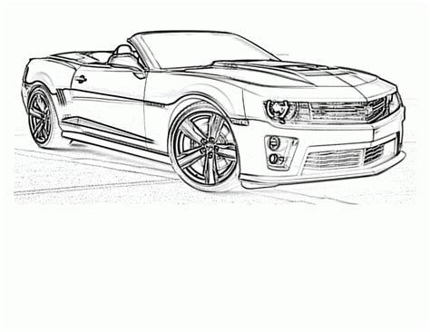 camaro coloring pages   fast learning educative printable
