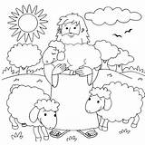 Shepherd Coloring Jesus Pages Sheep Searched Until Lost Got Found He When sketch template