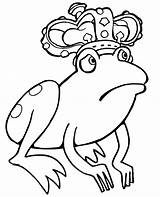Frog Coloring Wearing Crown Printactivities Frogs Kids Print Grenouille King Worried Coloriage Appear Printables Printed Navigation Only When Will Do sketch template