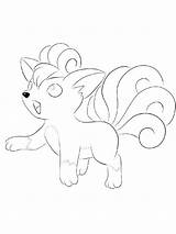 Coloring Pages Vulpix Printable Recommended sketch template