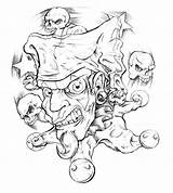 Clown Evil Tattoo Drawings Clowns Tattoos Drawing Coloring Skull Wicked Pages Getdrawings Rat Ransom Tomi Outlines Adult Choose Board Body sketch template