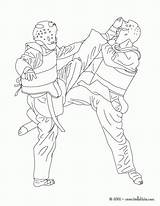 Taekwondo Coloring Popular sketch template
