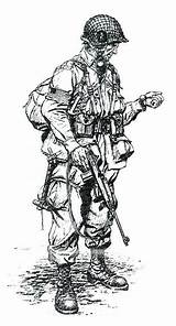 Militaire Guerre Soldat Normandie Dessiner Croquis Soldado Débarquement Bataille Artistique Artistiques Tatouage Peindre Direction Paper sketch template