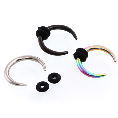 1pc steel septum clickers nose hoops nose rings septum nose rings