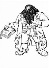 Hagrid Colouring sketch template