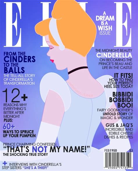 Magazine Cover Cinderella Disney Princess Art Popsugar Love And Sex