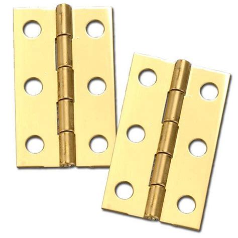 stanley solid brass miniature medium hinge  long    open  pair  ebay