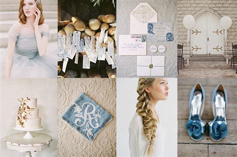 Dusty Blue And Gold Wedding Inspiration Glamour And Grace