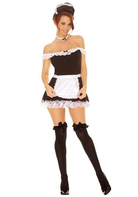 sexy french maid womens costume sexy halloween costume