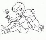 Christopher Robin Coloring Pages Colouring Popular Coloringhome sketch template