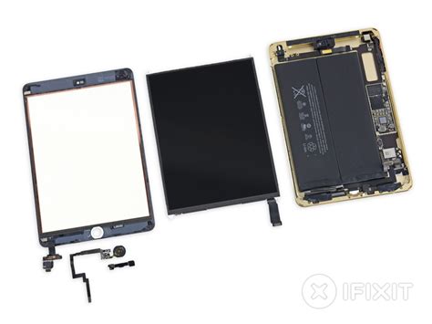 ipad mini  hastily glued touch id home button  screen repairs difficult