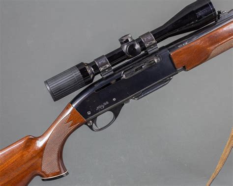 lot remington model  semi automatic rifle  scope