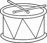 Drum Coloring Clip Clipart Line Marching Graphics Sweetclipart sketch template