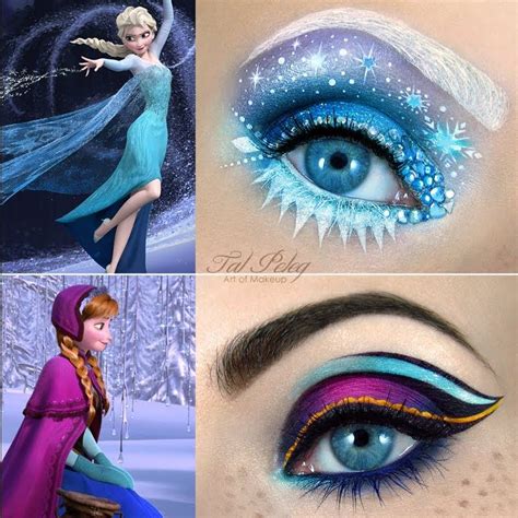 anna and elsa from frozen by tal p disney makeup