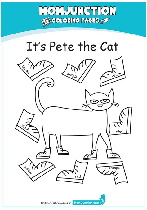 pete  cat coloring pages green coloring page cat coloring page
