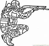 Military Coloring Pages Printable Colouring Army Camouflage sketch template