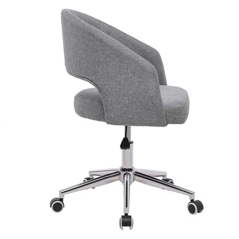 gray mid  swivel office chair affordable modern design furniture  furnishings