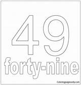 Number Forty Pages Nine Coloring Three Eight Twenty Numbers Coloringpagesonly sketch template