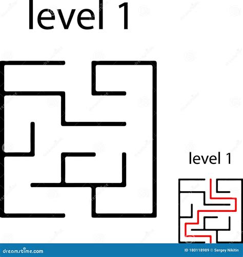 simple maze puzzle game  children outline simple maze  labyrinth