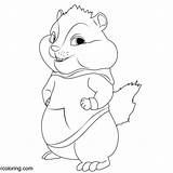 Chipmunks Alvin Theodore Tagged sketch template