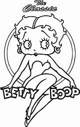 Betty Boop Coloring Wecoloringpage Boo sketch template