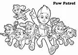 Paw Patrol Coloring Pages Pups Characters Mighty Printable Color Print Kids Book Pdf Marshall Chase Skye Comments sketch template