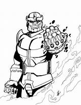 Thanos Avengers Infinity Assemble Hulk Chibi Tudodesenhos Superhero Coloring sketch template