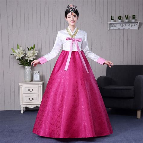 7 Colors Korean Traditional Clothing Cotton Hanbok Korean Costumes
