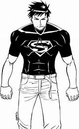 Superboy Justice Young Ver Deviantart Wallpaper sketch template