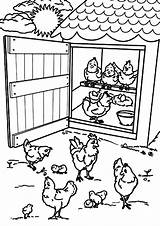 Chicken Coop Coloring Pages Clipart Door Open Kids Chickens Farm Netart Printable Color Getcolorings Fairy Clipground sketch template