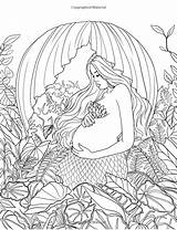 Coloring Pages Mermaid Mythical Fantasy Advanced Adult Mystical Mermaids Artist Fenech Selina Siren Myth Colouring Legend Crayola Excellent Water Little sketch template