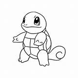 Pokemon Squirtle Carapuce Turtle Imprimer Pikachu Kleurplaat Coloringhome Stencils Kleurplaten sketch template