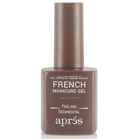 apres nail french manicure gel nail polish feeling sedimental ml