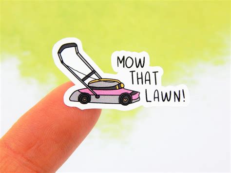 lawn mower stickers yard cleaning lawn maintenance etsy
