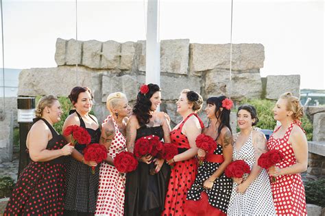 rockabilly wedding with hot rods and rock n roll · rock n roll bride