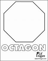 Octagon Sign Stop Hexagon Coloring Template Preschool Pentagon Preschoolers Sheet Crafts Shapes Happen Miracles Because Visit Construction sketch template