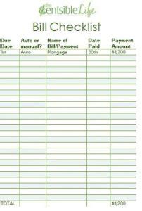 printable bill pay checklist bill calendars excelshe