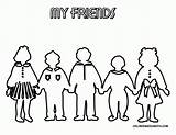 Coloring Friendship Pages Friends Printable Friend Preschoolers Kids Print Popular Happy Draw Peace sketch template
