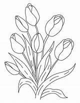 Coloring Teens Pages Tulip Flowers Bouquet Choose Board Parents sketch template