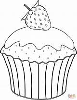 Muffin Coloring Pages Strawberry Muffins Cupcake Printable Ausmalbild Color Kids Cup Cupcakes Mit Para Colorear Sheets Drawings Zeichnung Cakes Da sketch template
