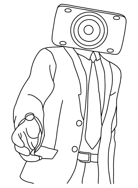 speakerman coloring pages coloring pages  kids  adults