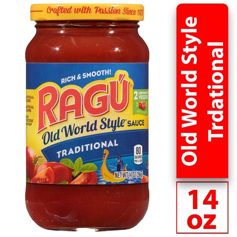 ragu  world style pasta sauce traditional  oz walmartcom