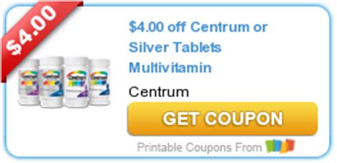 hot  printable coupon   centrum  silver tablets multivitamin