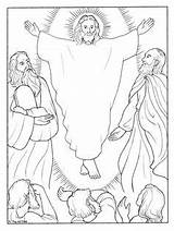 Coloring Jesus Pages Transfiguration Sunday Luke Printable Lent Colouring Clipart His He Catholic Idea Second Changed Face Praying While Trasfigurazione sketch template