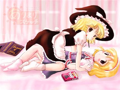 Kirisame Marisa And Alice Margatroid Touhou And 1 More Drawn By