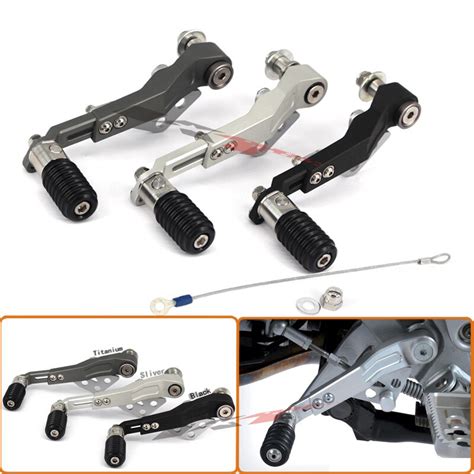 motorcycle cnc aluminum adjustable folding gear shifter shift pedal lever  bmw rgsadv