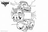Coloring Pages Mcqueen Lightning Mater Tow Pixar Cars Luigi Printable Kids Bettercoloring sketch template