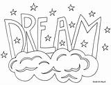 Coloring Word Pages Dream Printable Doodle Words Kids Alley Cool Wisdom Color Print Colouring Sheets Things Quotes Girls Doodles Quote sketch template